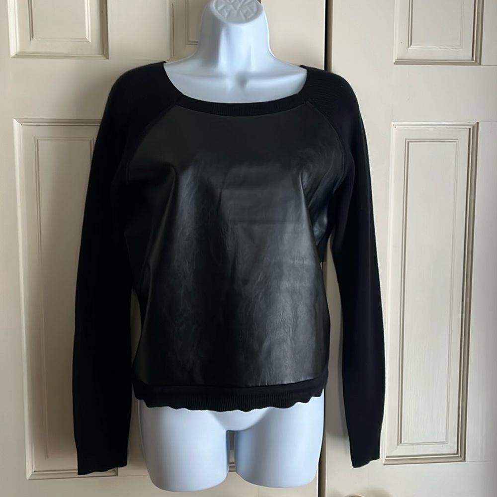 French Connection Women’s Mozart Sweater, Black, Size L